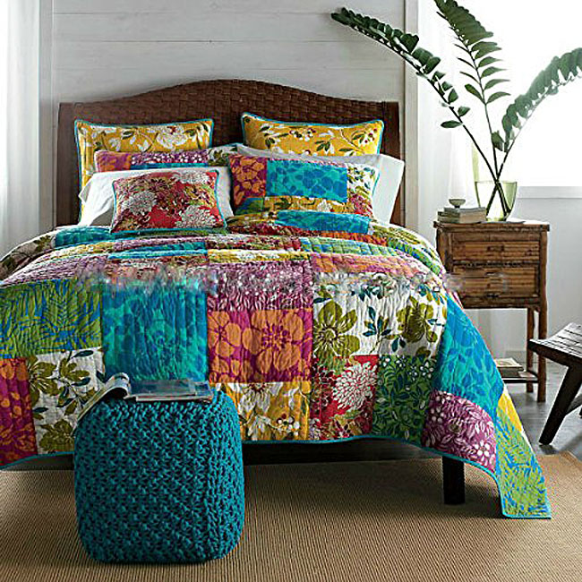 Flower Patchwork Quilt Bedding Set