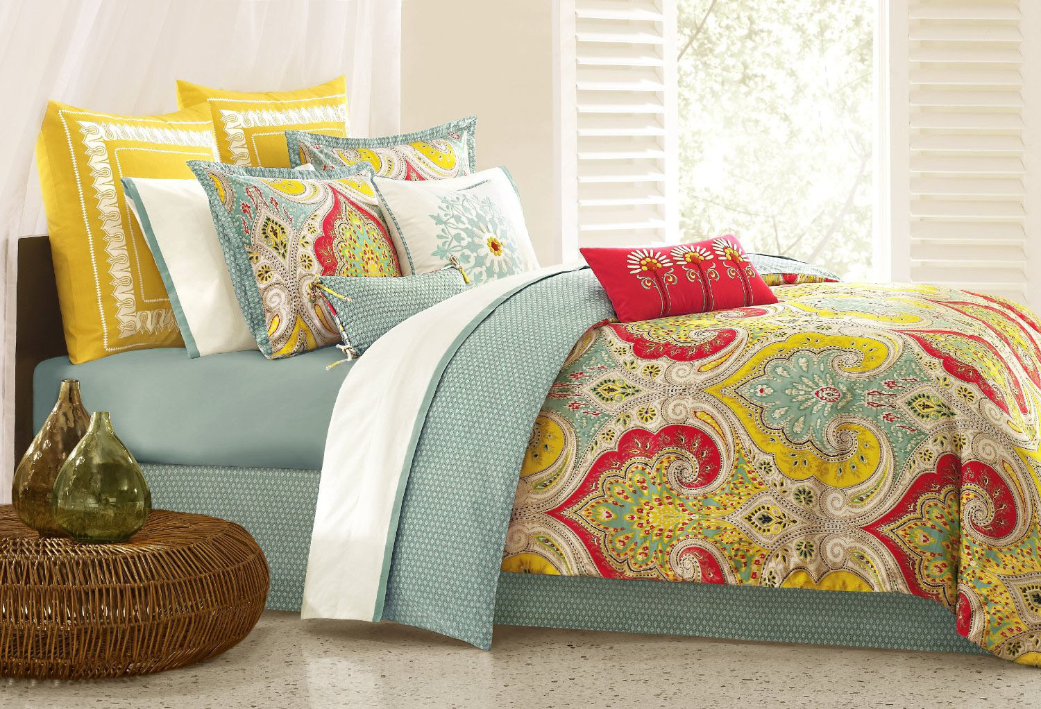 Multi-color Queen Comforter Set