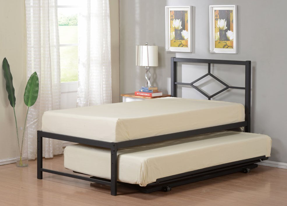 Metal-Daybed-With-Pop-Up-Trundle Metal Daybed With Pop Up Trundle