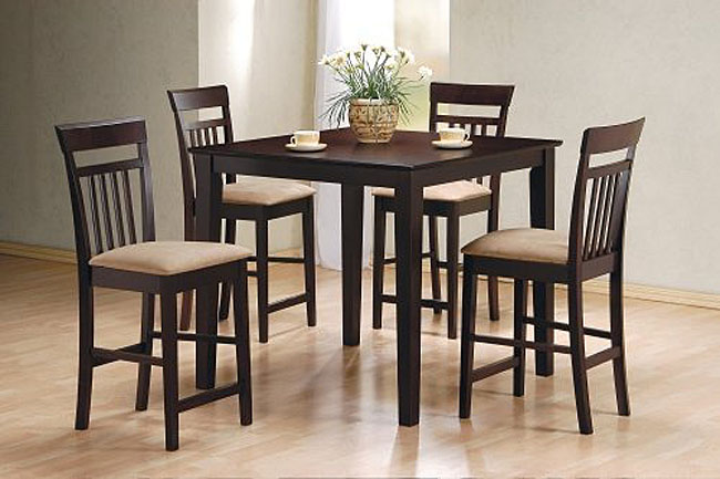 Tall Dining Table Set with Chairs